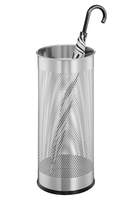 Durable Metal Umbrella Stand - 28.5 Litre Capacity - Silver