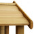 Relaxdays Vogelhaus mit Ständer, Aus Holz, Unbehandelt, Stehend, Vogelfutterhaus Bausatz, HBT: 117 x 50 x 50 cm, braun