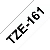 BROTHER szalag TZe-161, Átlátszó alapon Fekete, Laminált, 36mm 1.4", 8 méter