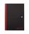 Black n Red Notebook Casebound 90gsm Ruled Recycled 192pp A4 Ref 100080530 [Pack 5]