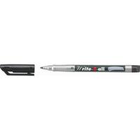 Stabilo Write-4-All Permanent Marker Medium Tip 1mm Line Black (Pack 10)