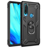 NALIA Ring Case compatible with Huawei P30 Lite, Shockproof Kickstand Cover for Magnetic Car Mount, 360 Degree Rotating Finger Holder, Hardcase & Silicone Bumper Protector Skin ...