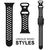 NALIA Airflow Silicone Cinturino Smart Watch compatible con Apple Watch Bracciale SE Series 8/7/6/5/4/3/2/1, 38mm 40mm 41mm, per iWatch Orologio Donna e Uomo Nero Bianco