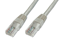 DIGITUS CAT 5e U-UTP patch cable. Length 1m. Cu AWG 26/7. Color grey.Pantone coolgray 4c