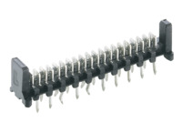 Stiftleiste, 8-polig, RM 2.54 mm, gerade, schwarz, MICS-D 08