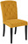 Stuhl Teatro Samt ohne Armlehne; 47x62x92 cm (BxTxH); Sitz gold, Gestell