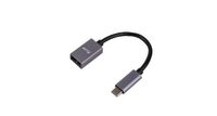 USB-C (m) to USB A (f) adapter, 5G/3A, 15 cm, aluminum housing, space grey Cavi USB