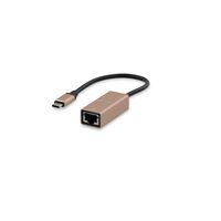 USB-C (m) to Gigabit Ethernet (f) adapter - gold *New Karty sieciowe