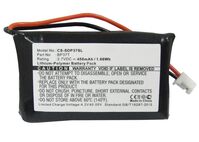 Battery for Dog Collar 1.66Wh Li-Pol 3.7V 450mAh Black for Dogtra Dog Collar DA210, iQ plus remote transmitter, iQ transmitter, Haushaltsbatterien