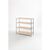 Wide span boltless shelf unit with moulded chipboard shelves