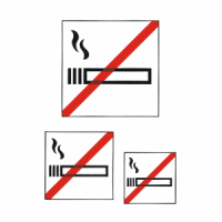 Hinweisetiketten 'Nicht rauchen' wetterfest VE=1 Blatt