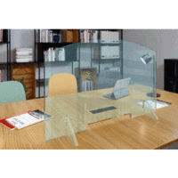 Schutzwand PC BxTxH 1100x5x800mm transparent