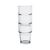 Olympia Toughened Stacking Tumbler in Clear Made of Glass 200ml / 7oz