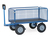 fetra® Handpritschenwagen, Ladefläche 1600 x 900 mm, 4 Drahtgitterwände 600 mm, Lufträder