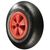 Pneumatic tyred wheel with polypropylene centre
