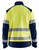 High Vis Softshell Jacke 4497 marineblau/gelb - Rückseite