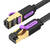 Flat UTP Category 7 Network Cable Vention ICABD 0.5m Black