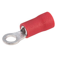 TruConnect Red 3mm Ring Terminal Pack of 100