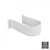 EMUCA 3051615 - Lote de 10 salva sifones curvos para cajón de baño blanco