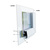Snap Frame / Hinged Frame / Window Frame System "Feko", silver anodized, Mitered corners | 32 mm A1 (594 x 841 mm) 637 x 884 mm 574 x 821 mm