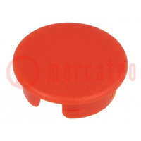 Cap; ABS; red; push-in; round; A2540,A2640