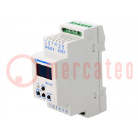 Programmable time switch; Range: 1 year; SPDT; 24÷265VAC; 8÷24VDC