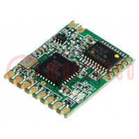 Modul: transceiver; RF; FSK,GFSK,LoRa,OOK; 868MHz; RS232,UART