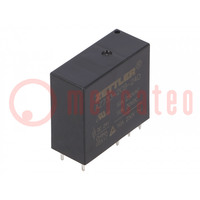 Relay: electromagnetic; DPDT; Ucoil: 24VDC; 12A; 10A/250VAC; PCB