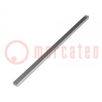 Heatsink: extruded; grilled; natural; L: 1000mm; W: 36.8mm; H: 25mm