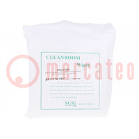 Lingettes: tissu; Application: cleanroom; ESD; 100pc; polyester