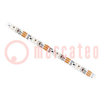 Programmable LED tape; RGB; 3535; 5V; LED/m: 60; 4mm; white PCB