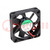 Fan: DC; axial; 12VDC; 45x45x10mm; 15.6m3/h; 27dBA; slide bearing