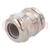 Cable gland; PG16; IP68; brass; Body plating: nickel