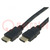 Cavo; HDMI 1.4; HDMI spina,su entrambi il lati; PVC; L: 3m; nero
