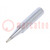 Tip; conical; 0.5mm; for soldering iron,for soldering station