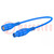 Cable de prueba; BNC tomacorriente,BNC enchufe; Long: 2m; azul