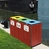 Anwendungsbeispiel auf Abfallbehälter -Trio-: