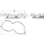Skizze zu Sige Nuvola Ferramenta estraibile base angolo con 2 ripiani, 450, estrazione dx