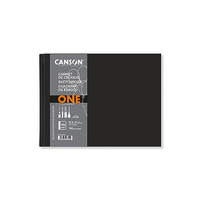 CANSON ONE - CARNET DE CROQUIS COUSU 196 PAGES - COUVERTURE RIGIDE - 27,9 X 21,6 CM - 100G/M² - BLANC C31200L026