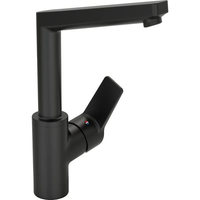 MITIGEUR DE LAVABO AVEC BEC PIVOTANT, NOIR MAT HANSA 0955220333