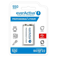 EVERACTIVE PILES RECHARGEABLES EVHR22-550C 9V