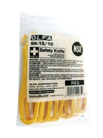 Olfa SK-15/10 Pack de 10 cutters de seguridad desechables