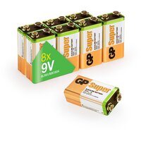 9V Batterie GP Alkaline Super 9V 8 Stück