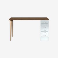 MultiDesk | 2 Eichenfüße, 1 MultiDrawer mit 6 Schüben