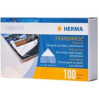 HERMA Transparol Fotoecken extra-gross 100St.