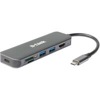 D-Link DUB-2327 6-in-1 USB-C Hub mit HDMI/USB-PD/SD-Reader retail
