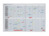 Planungstafel JetPlaner, 32 Positionen, 900 x 600 mm, hellgrau