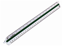 Rumold 150/30 DIN Lineal Schreibtisch-Lineal 300 mm Kunststoff Grün, Weiß