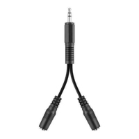 Belkin Audio Splitter 3.5mm Divisor de señal para cable coaxial Negro