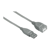 Hama 00045027 USB cable 1.8 m USB 2.0 USB A Grey